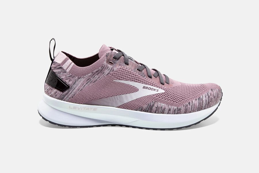 Brooks Levitate 4 Road Running Shoes Womens - Pink/White - DYEUC-3658